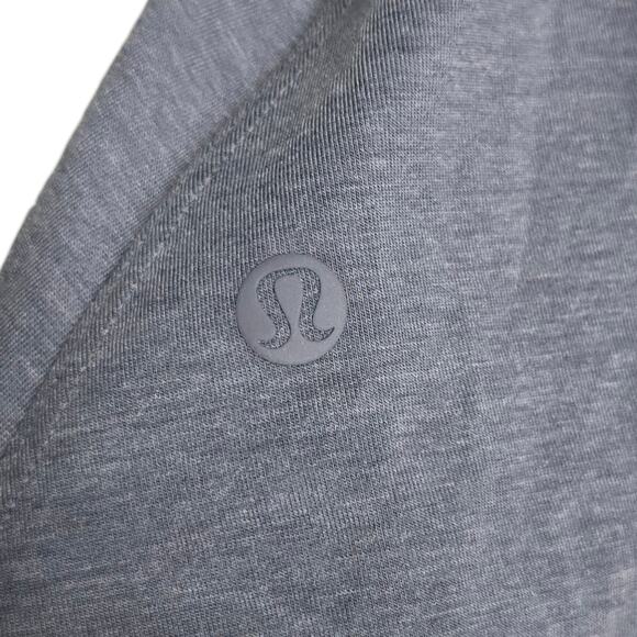 Lululemon Lifted Balance Grey High Neckline Draped Hem - Picture 4 of 6
